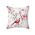 Kate McEnroe New York Chinoiserie Botanical Toile Floral Cranberry Red and White Throw Pillow, Country Farmhouse Living Room, Bedroom Decor - 132682823Throw Pillows21298929798385110964