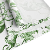 Kate McEnroe New York Chinoiserie Botanical Toile Floral Green, White Table RunnerTable Runners33760451675575617635