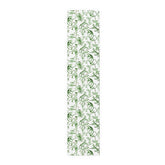 Kate McEnroe New York Chinoiserie Botanical Toile Floral Green, White Table RunnerTable Runners47461679825632729268