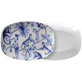 Kate McEnroe New York Chinoiserie Botanical Toile PlatterServing PlattersP21 - CHI - MON - 11