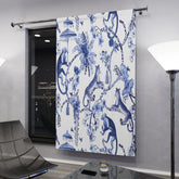 Kate McEnroe New York Chinoiserie Botanical Toile Window CurtainsWindow CurtainsCurtainSheer - 50x84 - DoublePanel