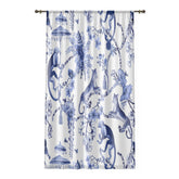 Kate McEnroe New York Chinoiserie Botanical Toile Window CurtainsWindow CurtainsCurtainSheer - 50x84 - DoublePanel