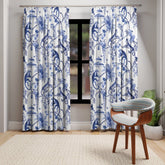 Kate McEnroe New York Chinoiserie Botanical Toile Window CurtainsWindow CurtainsCurtainSheer - 50x84 - DoublePanel