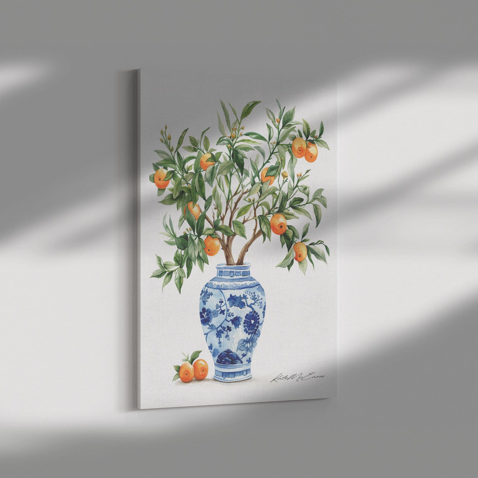 Kate McEnroe New York Chinoiserie Citrus Ginger Jar Canvas Wall ArtCanvas Wall Art139004