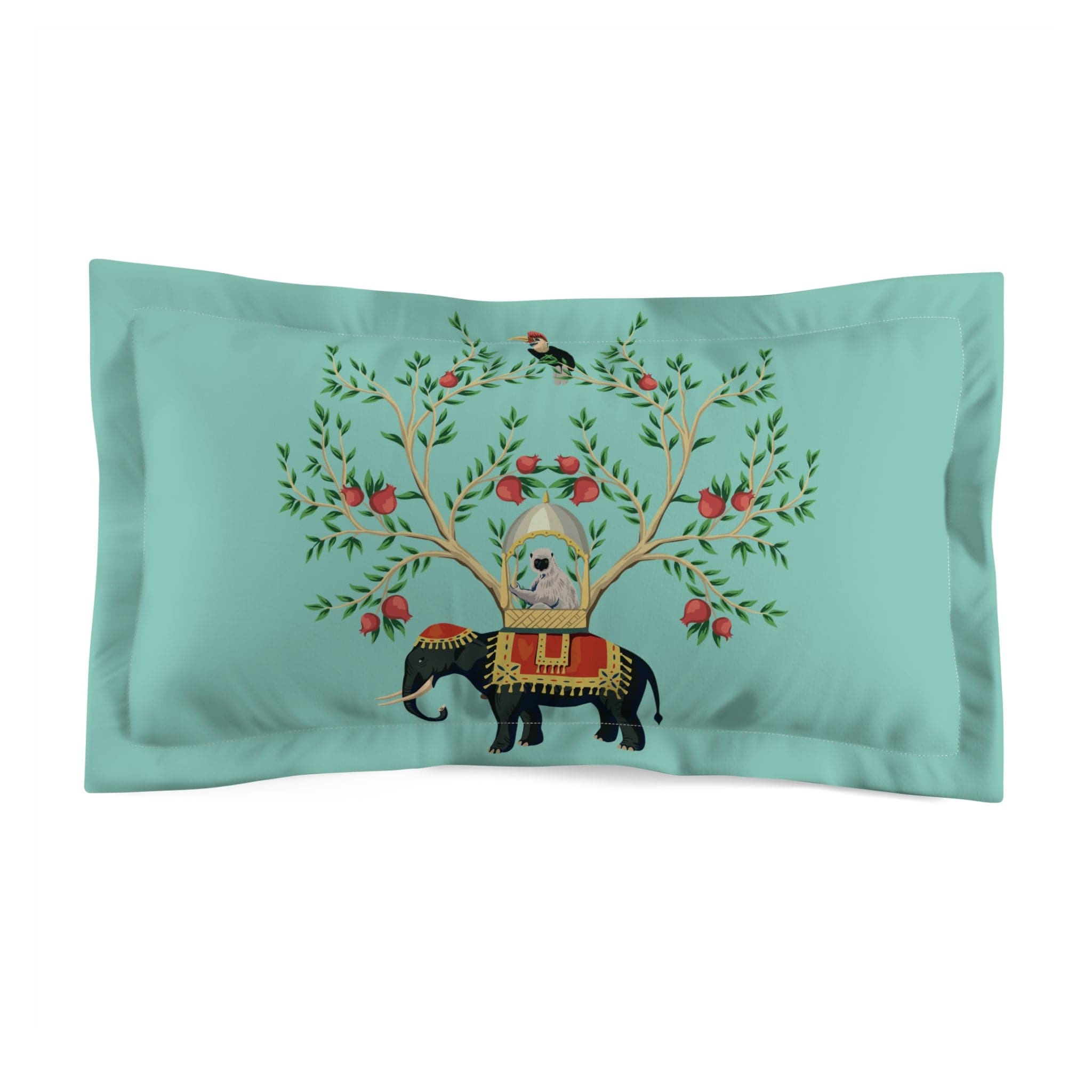 Kate McEnroe New York Chinoiserie Elephant and Pomegranate Tree Pillow ShamPillow Shams19295899199610483748