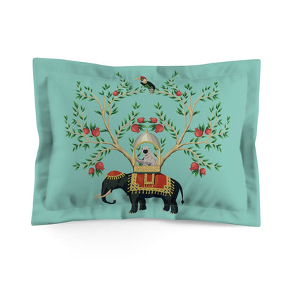 Kate McEnroe New York Chinoiserie Elephant and Pomegranate Tree Pillow ShamPillow Shams28066352313400763220