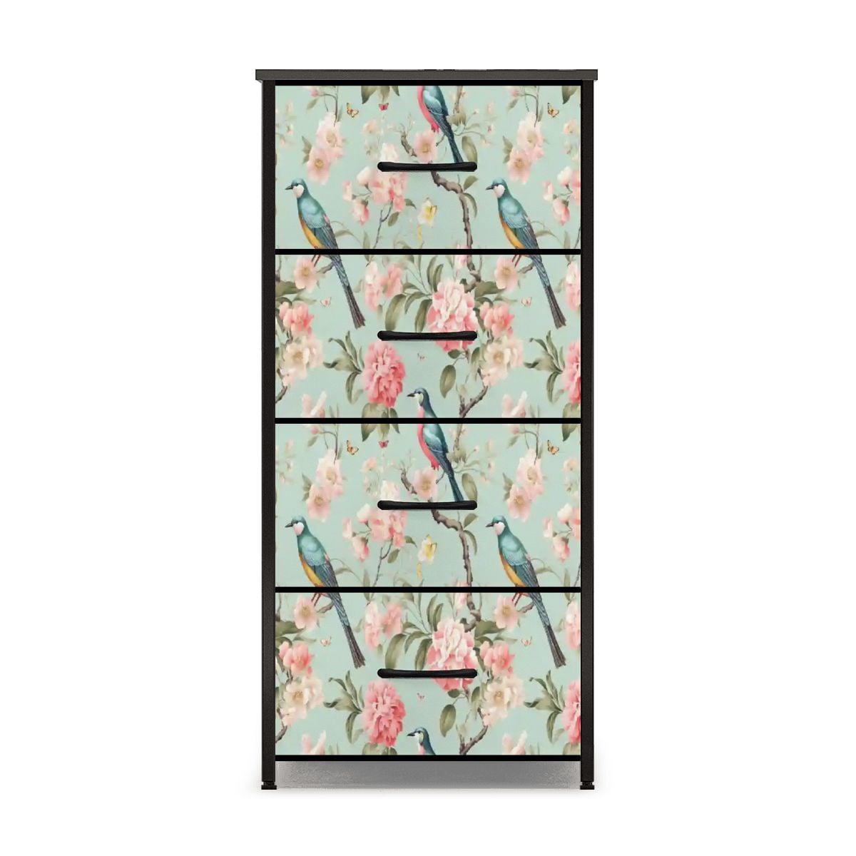 Kate McEnroe New York Chinoiserie Floral Bird and Peony 4 Drawer Dresser Mid Century Modern StorageDressers4pmz9aRGdL