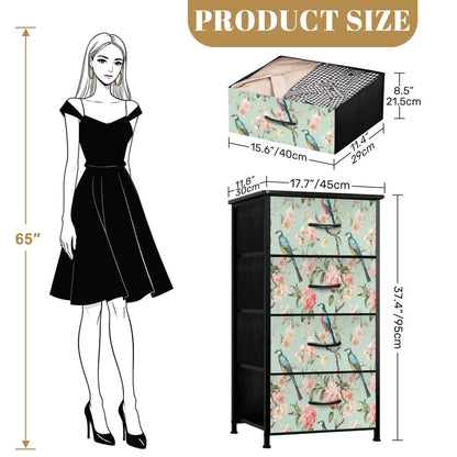 Kate McEnroe New York Chinoiserie Floral Bird and Peony 4 Drawer Dresser Mid Century Modern StorageDressers4pmz9aRGdL