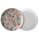 Kate McEnroe New York Chinoiserie Floral Bird Dinner PlatePlatesP20 - SWA - PEO - 37S