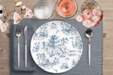 Kate McEnroe New York Chinoiserie Floral Landscape and Temples Dinner PlatesPlates9820SINGLE