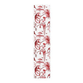 Kate McEnroe New York Chinoiserie Jungle Botanical Toile Table Runner, Red, White Chinoiserie Floral Table Linens , Country Farmhouse Table Decor - 131782623Table Runners24339001434271510791