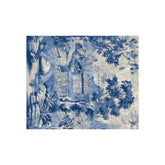 Kate McEnroe New York Chinoiserie Pagoda Floral Crushed Velvet Blanket, Country Farmhouse, Grandmillenial, Rustic Chic Living Room, Bedroom Decor - 122381123Blankets18432458006333650056