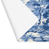 Kate McEnroe New York Chinoiserie Pagoda Floral Fabric Placemat, Country Farmhouse Table Linens, Wedding Table Decor, Grandmillenial Kitchen Decor - 11998823Placemats26186172390539960041