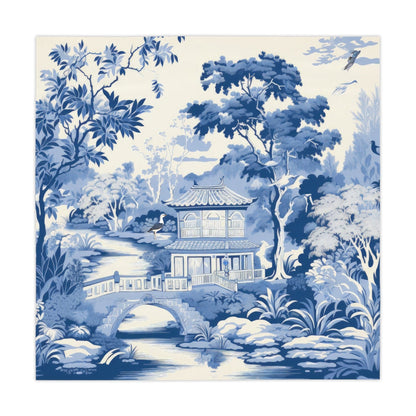 Kate McEnroe New York Chinoiserie Pagoda Floral Tablecloth, Country Chic, Farmhouse Table Linens, Wedding Table Decor, Grandmillenial Kitchen Decor - 12018823Tablecloths15187032413363020634