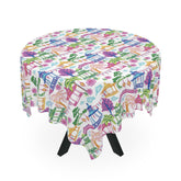 Kate McEnroe New York Chinoiserie Pagoda Garden Tablecloth, Grandmillennial Table LinenTablecloths16809395416013891326