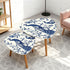 Kate McEnroe New York Chinoiserie Peacock Accent Tables, Blue and White Floral Decor, Elegant Nesting Coffee TablesNesting Tables2H0XVxzzG2
