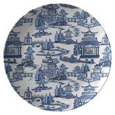 Kate McEnroe New York Chinoiserie Temple Pagodas Dinner PlatesPlates9820SINGLE