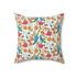 Kate McEnroe New York Chinoiserie Tropical Bird Garden Pillow with Insert, Floral Cushion, Botanical Bird Throw Pillow KM13809924Throw Pillows74992403678415024215