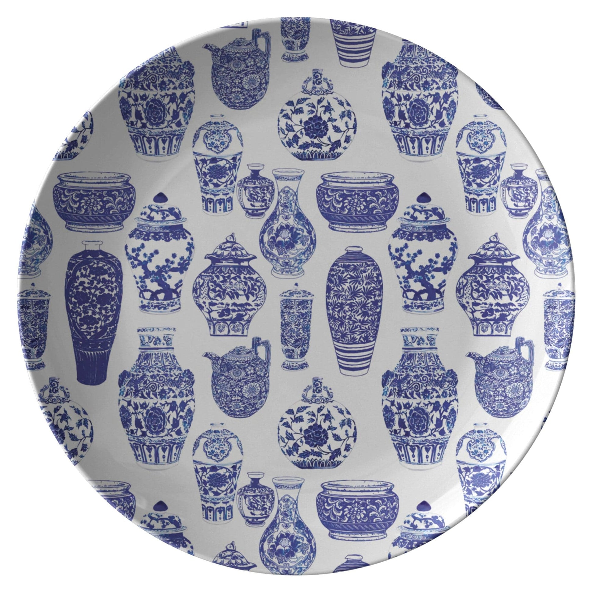 Kate McEnroe New York Chinoiserie Vases Dinner Plate Plates
