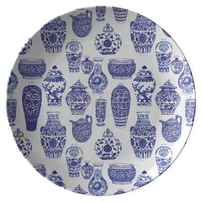 Kate McEnroe New York Chinoiserie Vases Dinner Plate Plates