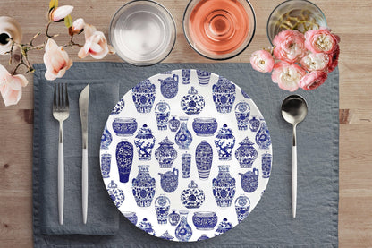 Kate McEnroe New York Chinoiserie Vases Dinner Plate Plates Single 9820SINGLE