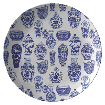 Kate McEnroe New York Chinoiserie Vases Dinner PlatePlates9820SINGLE