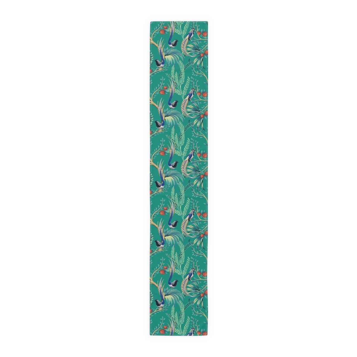 Kate McEnroe New York Chinoiserie Vintage Tropical Birds Floral Table RunnerTable Runners30129274926042936362