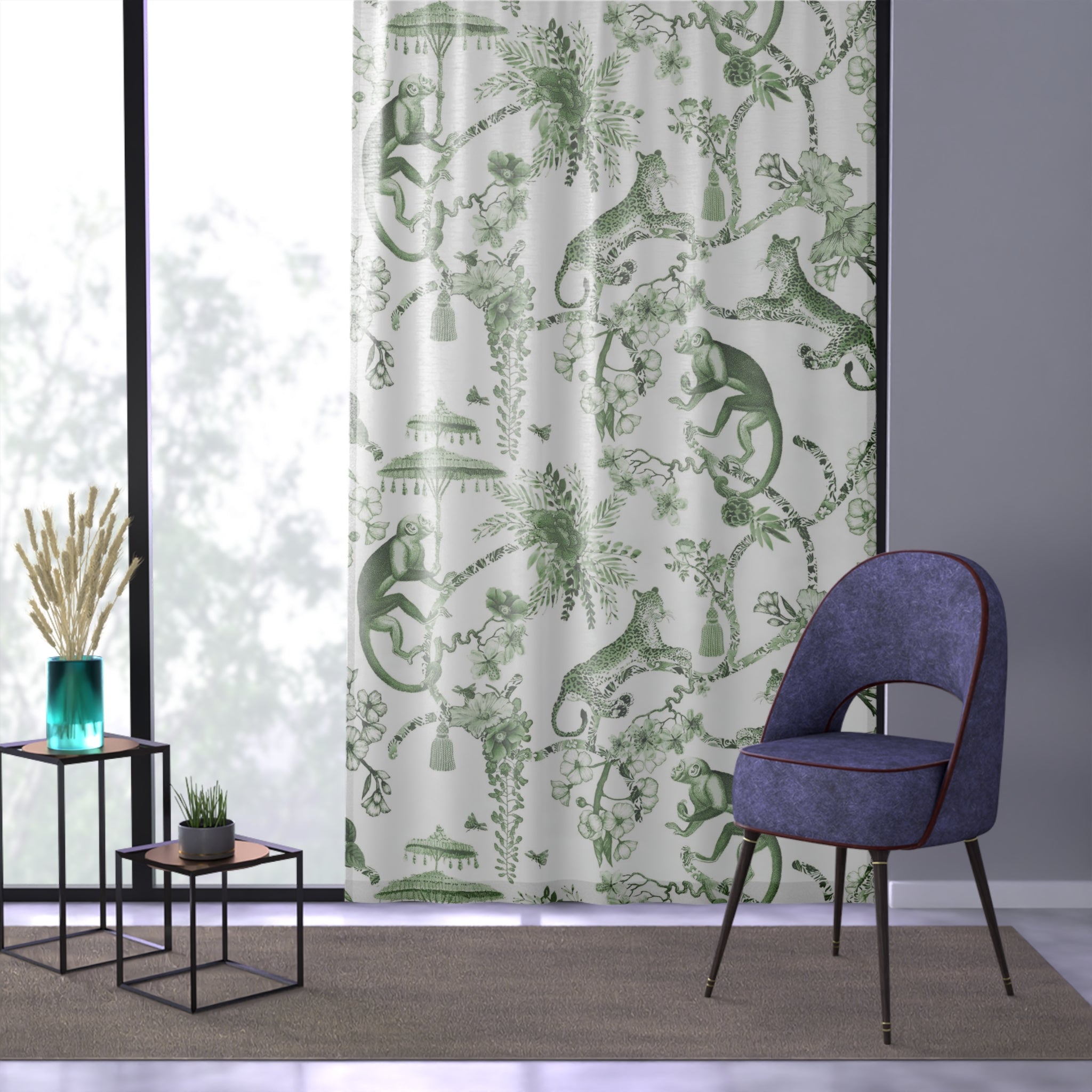 Kelly green Window curtain panels, ogee panels Premier Prints chipper selling decorator cotton