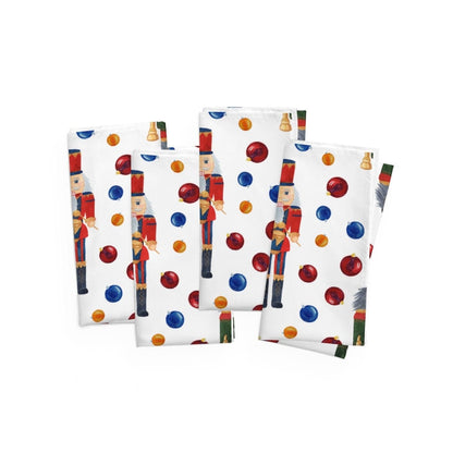 Kate McEnroe New York Christmas Nutcracker Napkins Set of 4, Cloth Napkins, Holiday Table Linens, Christmas TablewareNapkins24575604048132647935