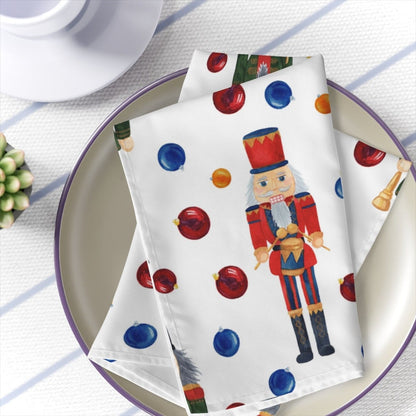 Kate McEnroe New York Christmas Nutcracker Napkins Set of 4, Cloth Napkins, Holiday Table Linens, Christmas TablewareNapkins24575604048132647935