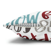 Kate McEnroe New York Christmas Throw Pillow Cover, Mittens, Mashmallows, Snowballs, Sledding, Chilly Winter Word Art Cushion Covers, Farmhouse DecorThrow Pillow Covers20686719628418103317