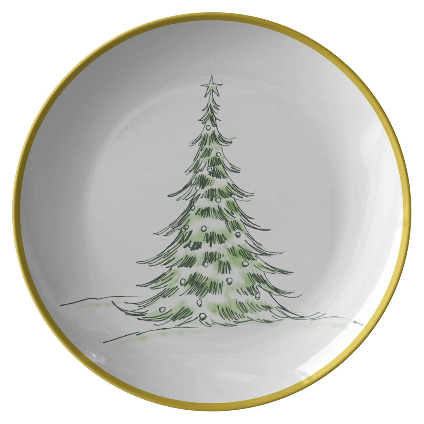 Kate McEnroe New York Christmas Tree Dinner Plate Plates