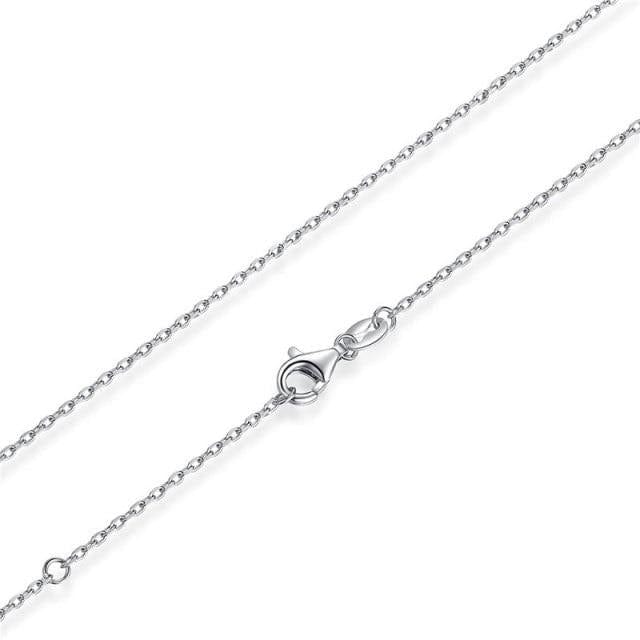 Kate McEnroe New York Classic Chain 100% 925 Sterling Silver Set Necklaces Platinum Plated B / 45cm 2810559-platinum-plated-b-45cm