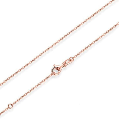 Kate McEnroe New York Classic Chain 100% 925 Sterling Silver Set Necklaces Rose Gold Plated / 45cm 2810559-rose-gold-plated-45cm