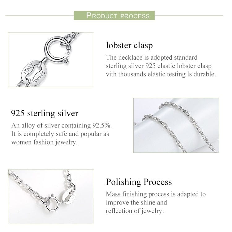 Kate McEnroe New York Classic Chain 100% 925 Sterling Silver SetNecklaces2810559 - platinum - plated - b - 45cm