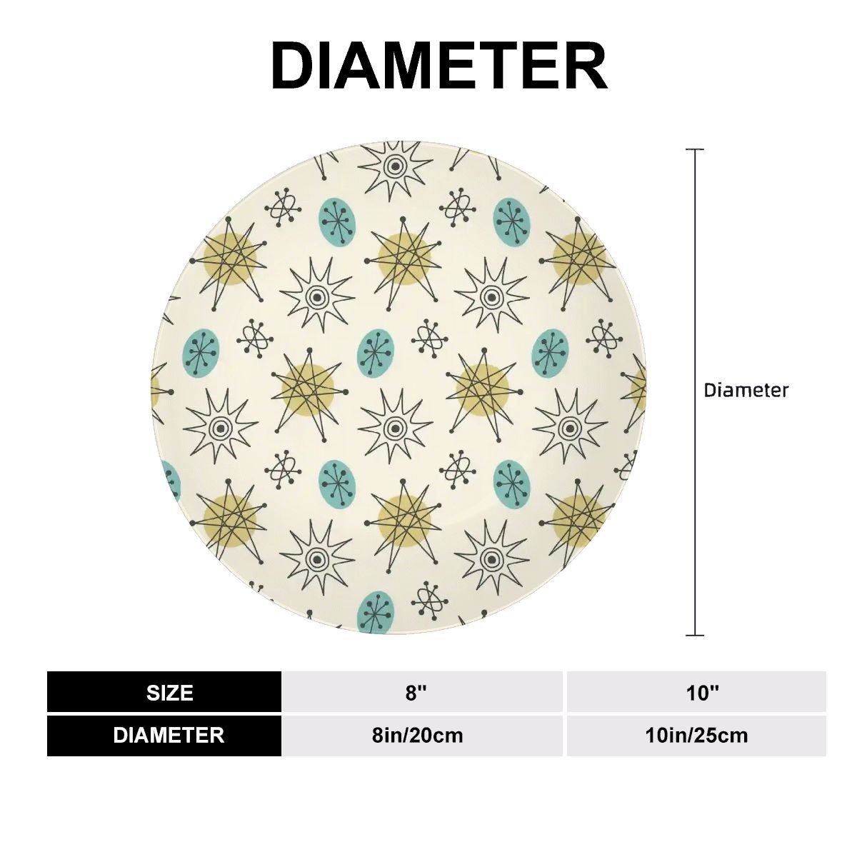 Kate McEnroe New York Classic Franciscan Starburst Decorative Wall PlateDecorative Plates3crlf631_003