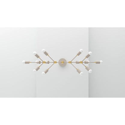 Kate McEnroe New York Claude - Large 14 Light Sputnik Inspired ChandelierChandeliersku - 31102131208249