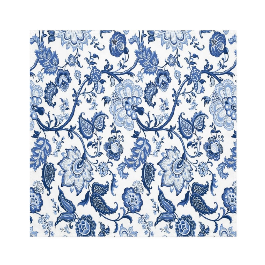 Kate McEnroe New York Cloth Napkins Set of 4 in Blue and White Floral Chinoiserie PrintNapkins32653568711627394830