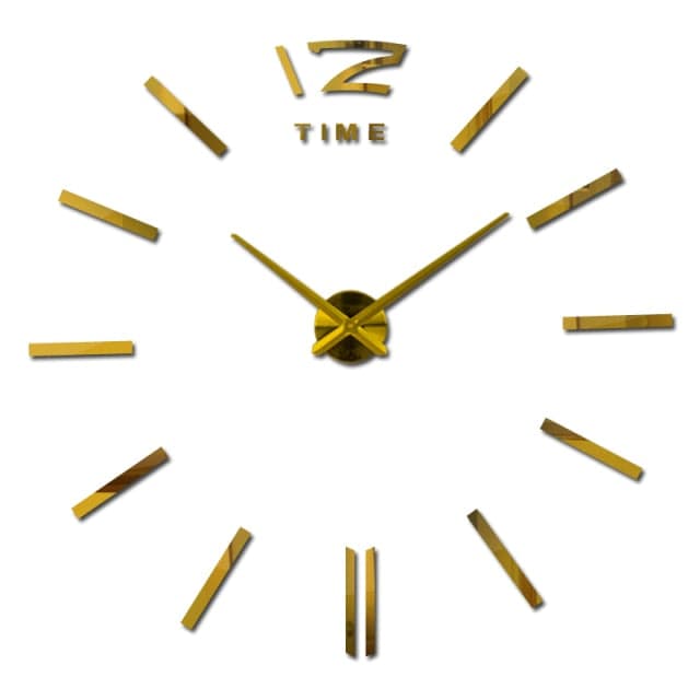 Kate McEnroe New York Contemporary Acrylic Quartz Wall Clock Wall Clocks Gold / 47inch 1532142-gold-47inch