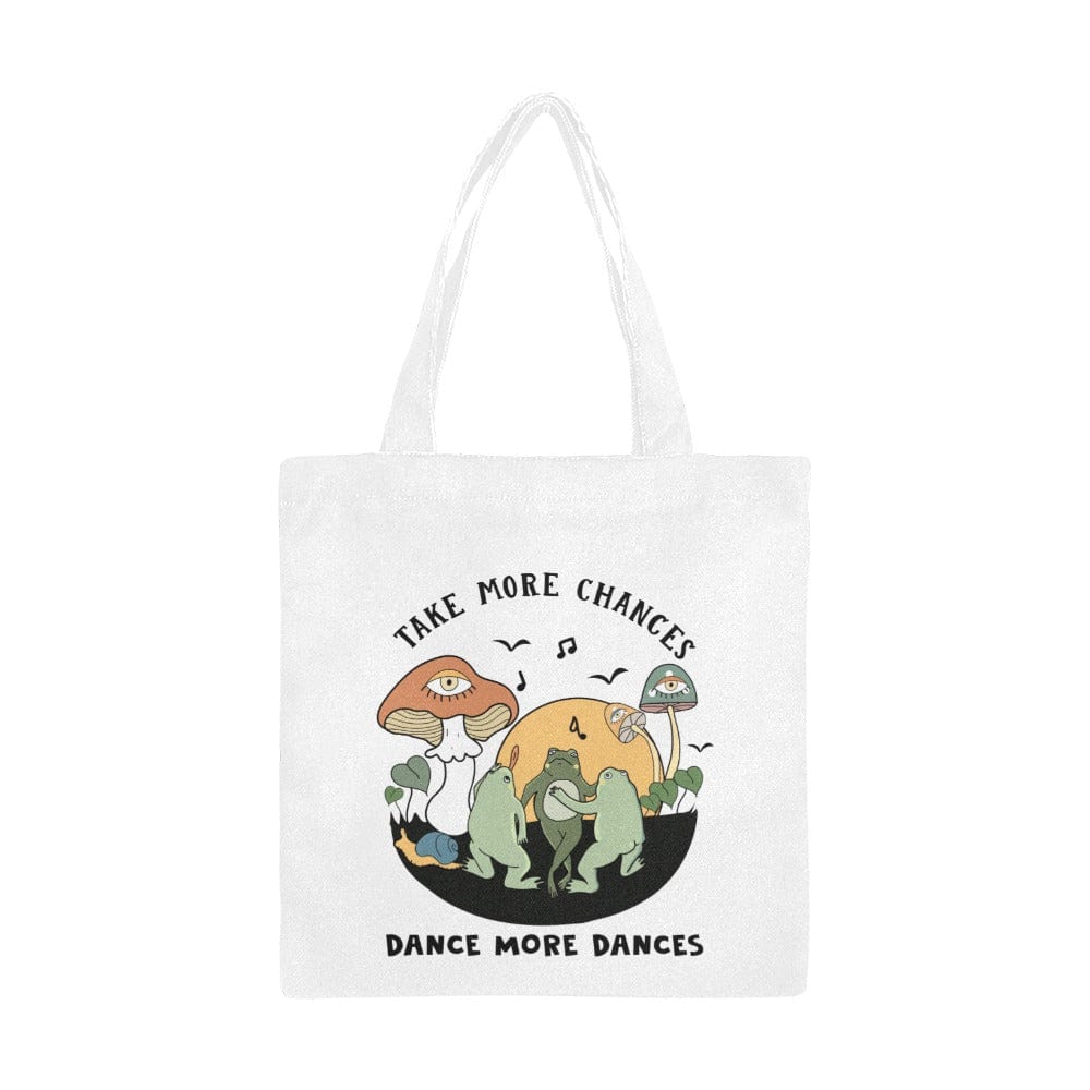 interestprint Cottagecore Dancing Toads Tote bags One Size D2835284