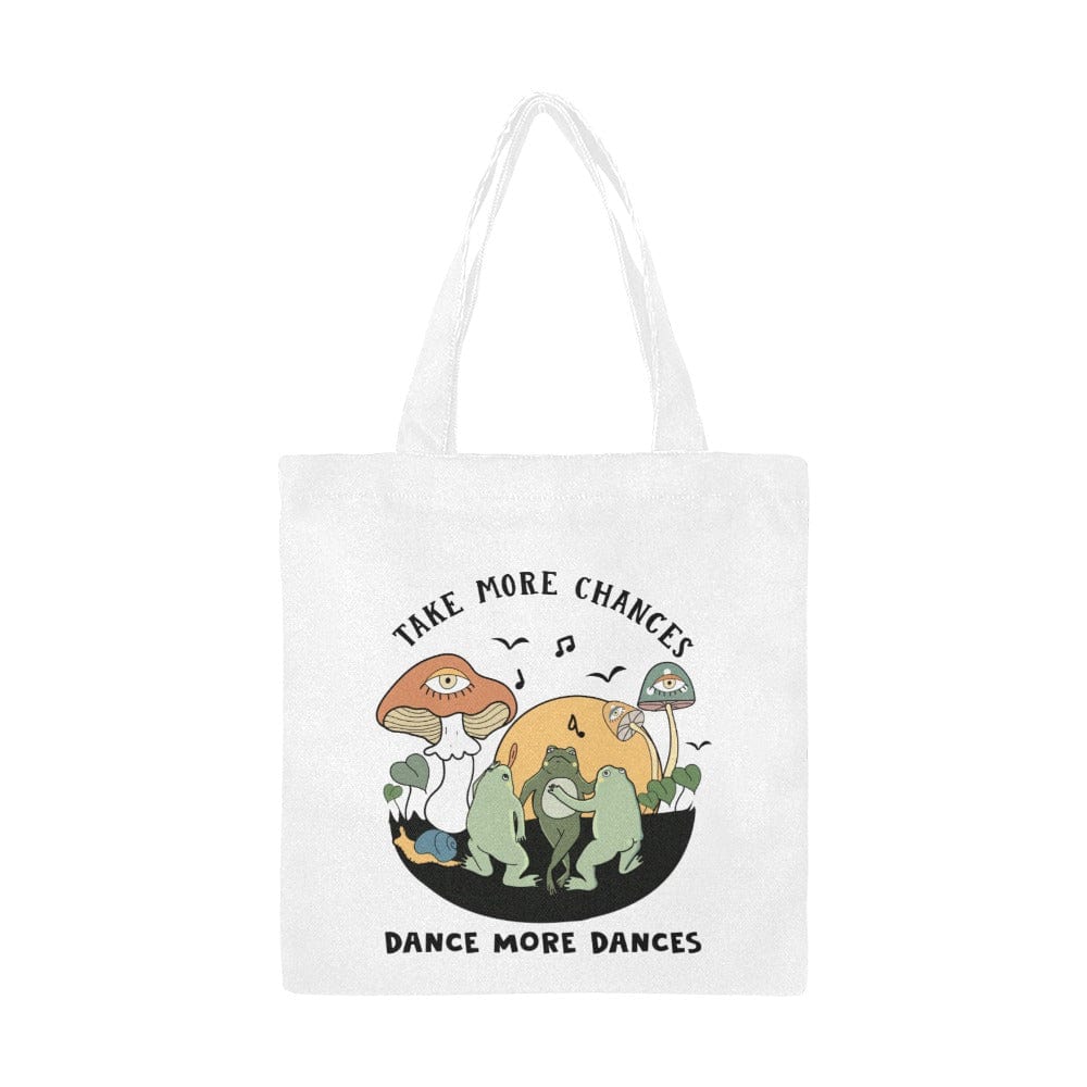 Kate McEnroe New York Cottagecore Dancing Toads Canvas Tote BagTotesD2835284