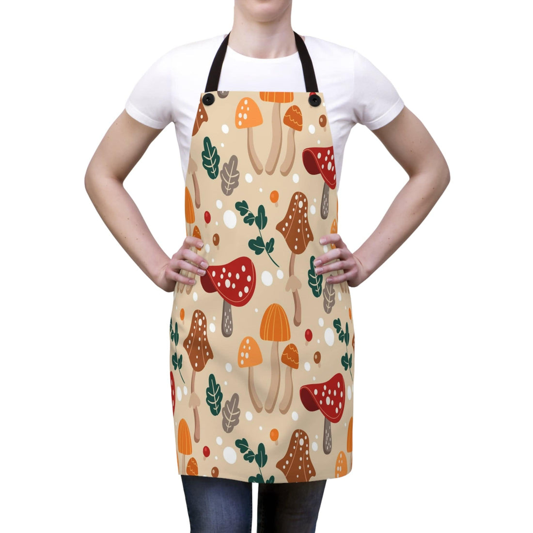 Kate McEnroe New York Cottagecore Mushroom Apron, Whimsical Mushroom Toadstool Floral Chef Apron, Mothers Day Gift, Chef Gift, Kitchen GiftsAprons26822024541472216118