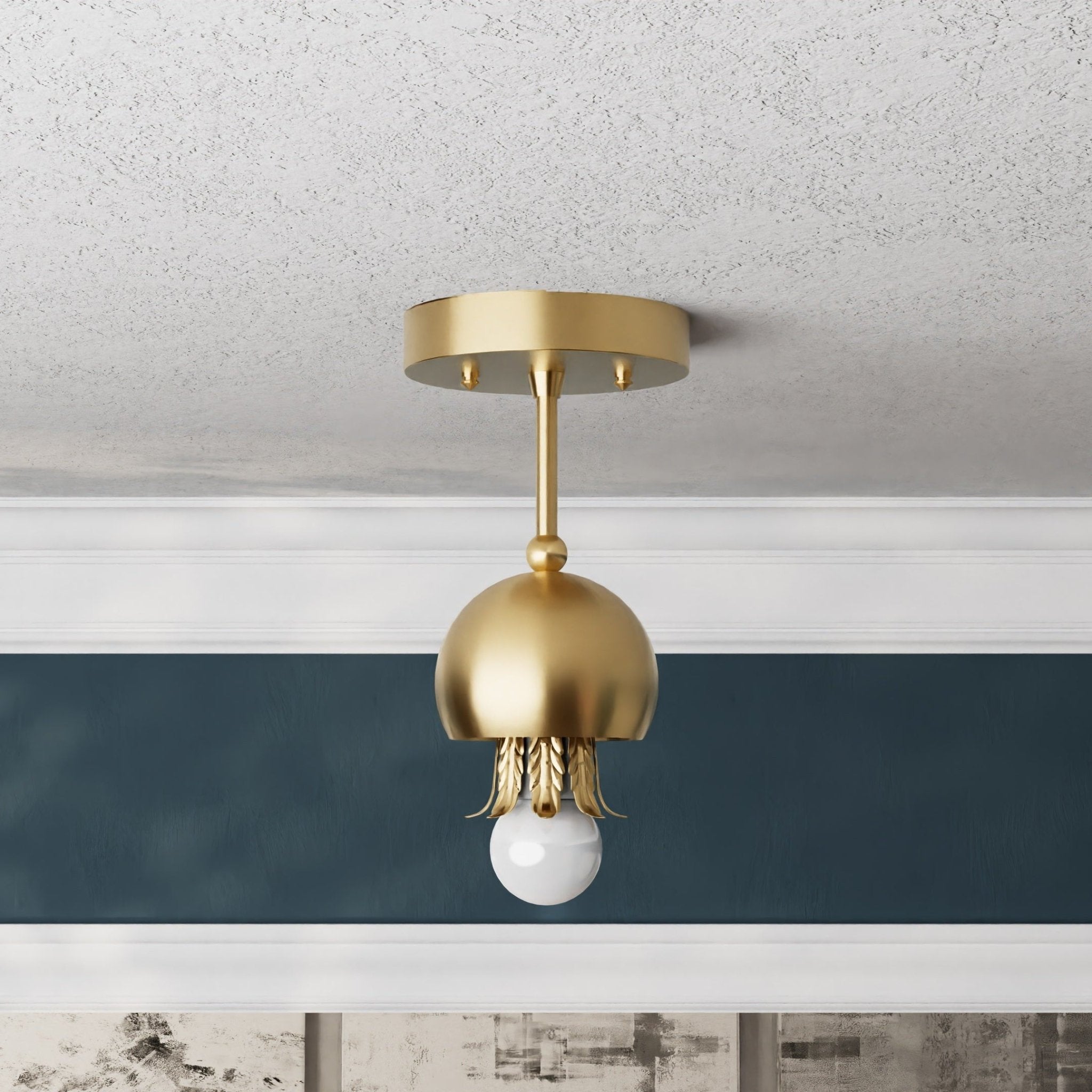 Kate McEnroe New York Cresson - Single Light Semi Flush FixtureSemi Flushsku - 43425631011062