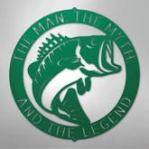 Kate McEnroe New York Custom Bass Fishing Monogram Steel Sign, &