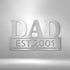 Kate McEnroe New York Custom Dad Metal Wall Art, Personalized Father&