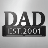 Kate McEnroe New York Custom Dad Metal Wall Art, Personalized Father&