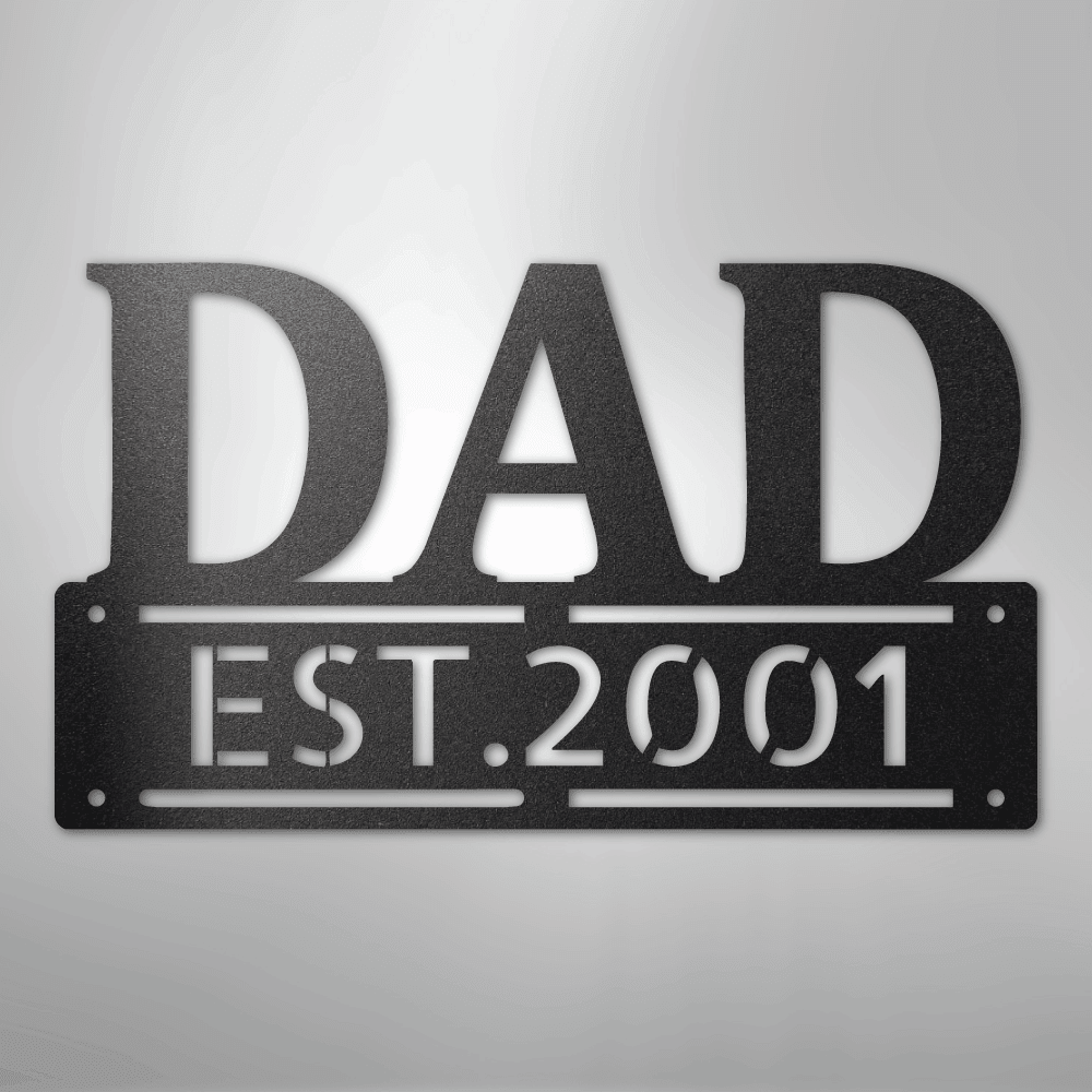 Kate McEnroe New York Custom Dad Metal Wall Art, Personalized Father&