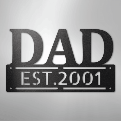 Kate McEnroe New York Custom Dad Metal Wall Art, Personalized Father&