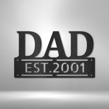 Kate McEnroe New York Custom Dad Metal Wall Art, Personalized Father&