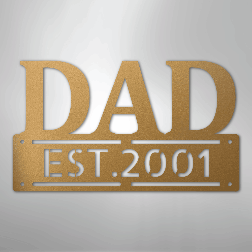 Kate McEnroe New York Custom Dad Metal Wall Art, Personalized Father&